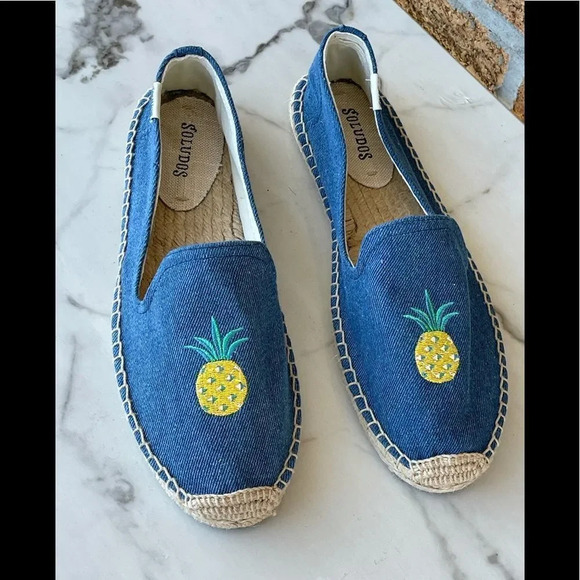 Soludos PINEAPPLES DENIM BLUE 9 - Picture 2 of 8